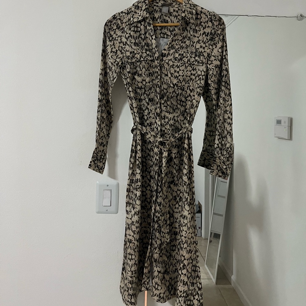 Snake print dress
